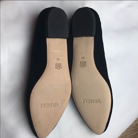 VANELI GREEN VELVET “DIAMOND” DESIGN FLATS… - Picture 5 of 6